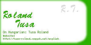 roland tusa business card